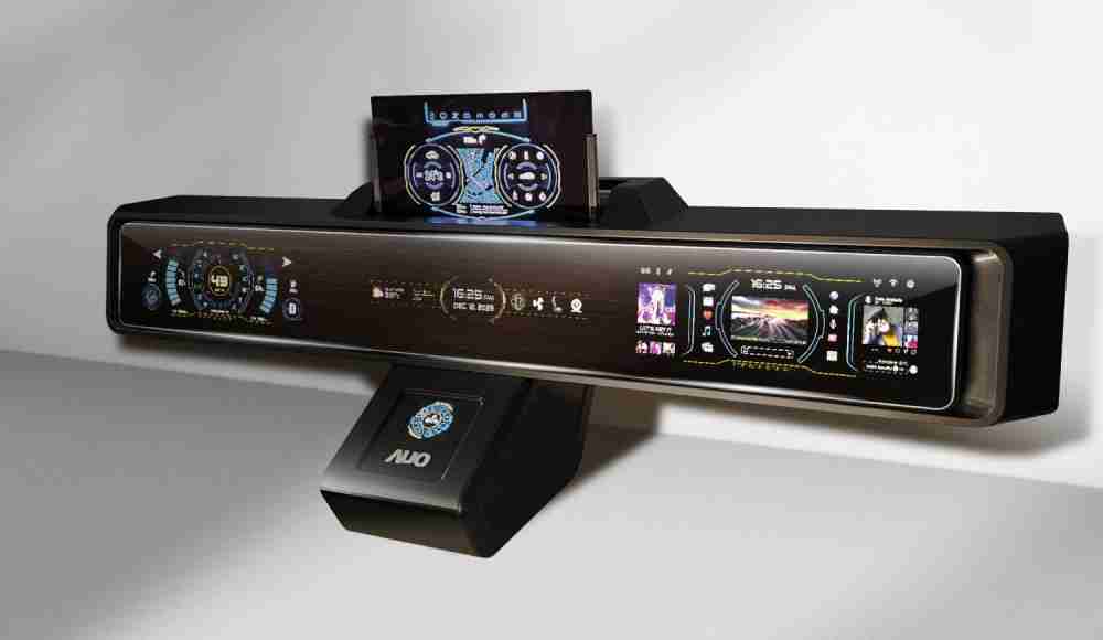 优游UB8Micro LED沉浸式车舱显示方案结合 可卷式、、可伸缩的Micro LED应用并可呈现不同的质感纹路，，展现人性化设计