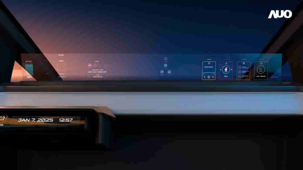 优游UB8无界透明显示接口(Horizon Image Glass)透过车运算方案整合仪表板、、、中控台及副驾显示器，，，，一体式全景呈现，，，，提供乘用者清晰的前方视野、、、行车必要信息与娱乐功能